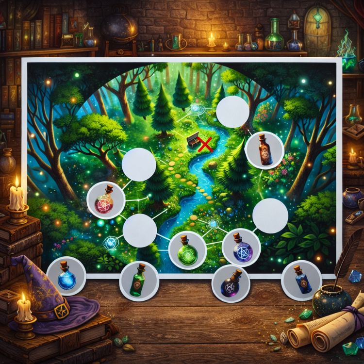 Magic scavenger hunt 2 Magic scavenger hunt - station cards and puzzles