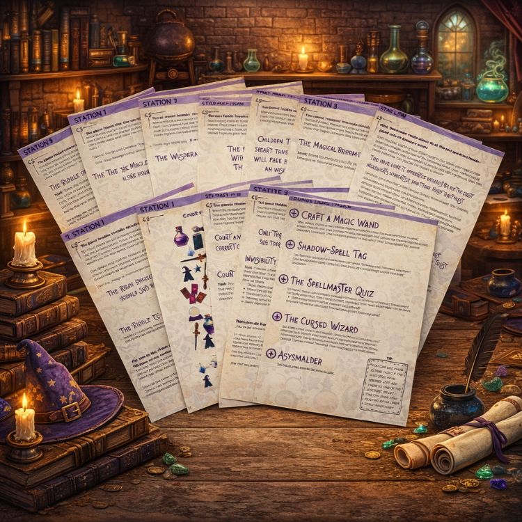 Magic scavenger hunt 1 Magic scavenger hunt - printable kit overview