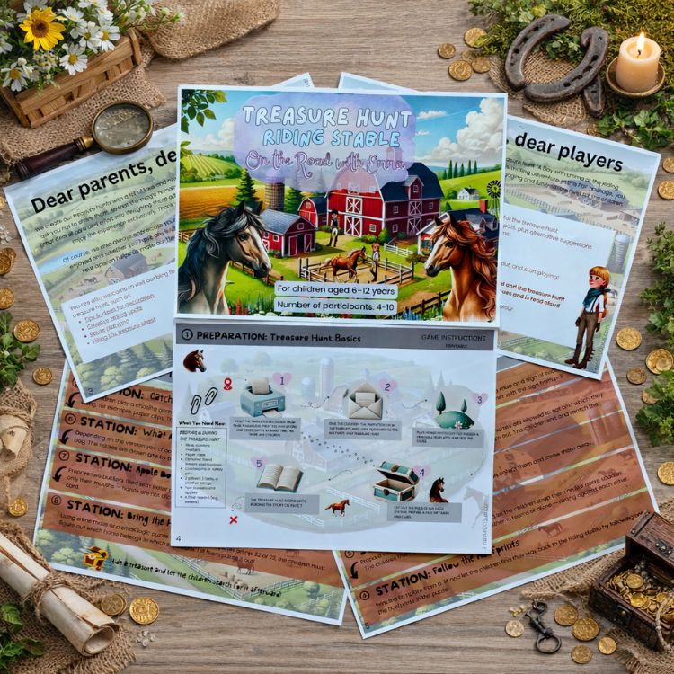 Horse Scavenger Hunt 1 Horse Scavenger Hunt - printable kit overview