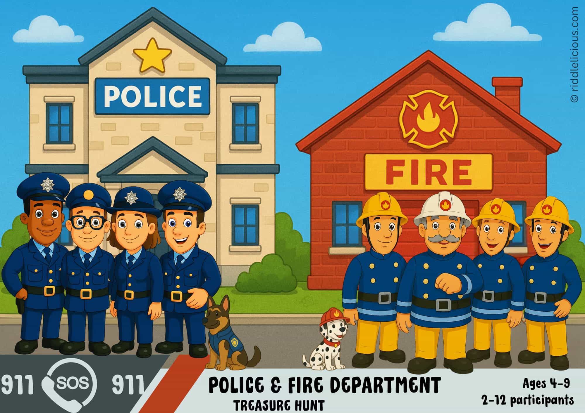 Police-Firefighter-Scavenger-Hunt-for-Kids-Ages-4–9-–-Printable-Adventure-Game (1)_1769054862738_gm_optimized Illustrated title image for a police and firefighter scavenger hunt for children ages 4–9, featuring playful emergency themes and colorful graphics designed for a printable adventure game.