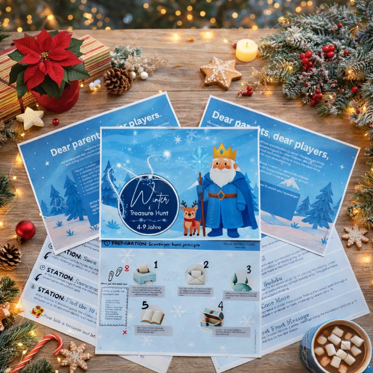 Winter Scavenger Hunt - printable kit overview