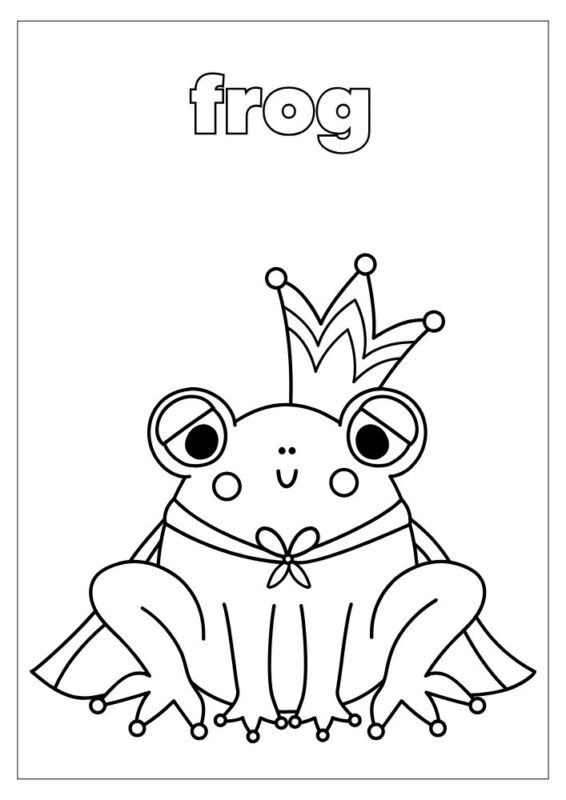 Fairy tale coloring page with dragons and castles