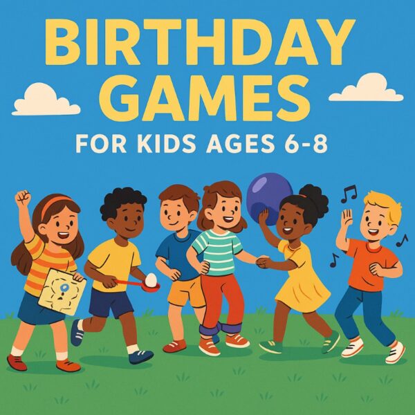 Birthday Games for 6-8 Year Olds - Fun Party Ideas
