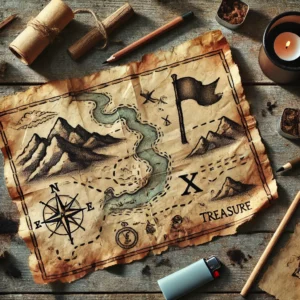 DIY treasure map craft for kids