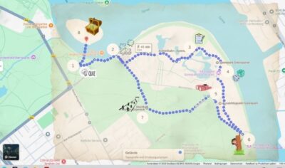 Finished treasure map example