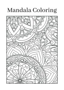 Mandala coloring page for kids printable