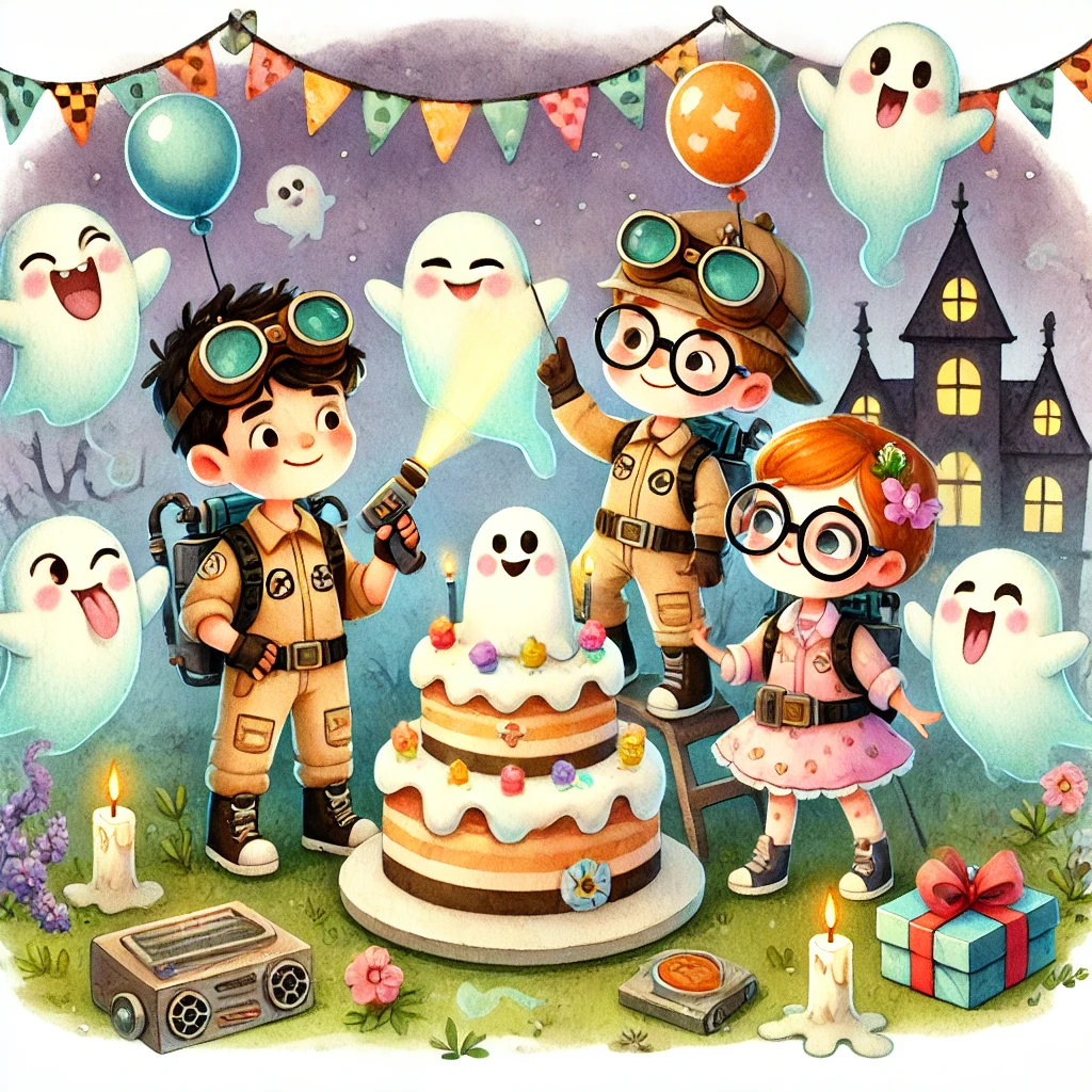 kindergeburtstag-geisterjaeger-feier-illustration