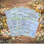 Complete Easter scavenger hunt kit for kids with printable puzzles, number cards, egg cards and game materials