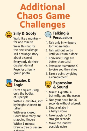 Chaos game theme ideas for kids parties - unicorn, detective, and space themes