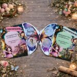 Fairy treasure hunt printable certificates and butterfly invitation for a magical kids birthday scavenger hunt