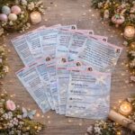 Printable fairy treasure hunt clue cards with story tasks and magical challenges for children