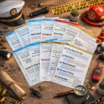 Police and firefighter themed scavenger hunt clue cards and mission tasks for kids printable party game