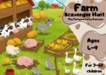 Fun farm-themed scavenger hunt for kids ages 4–9. Easy setup, printable clues, and adorable barnyard story—perfect for birthdays and group activities.