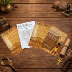 Egypt scavenger hunt invitation cards for kids birthday party in Egyptian theme