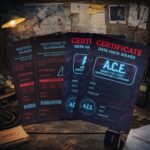 Printable spy scavenger hunt invitations and secret agent certificates for a kids detective birthday party