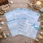 Mermaid scavenger hunt kit with game cover, instructions, and underwater theme