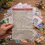 Story card introducing the ninja treasure hunt adventure with ninja mission and temple quest for a kids ninja scavenger hunt