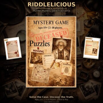 Printable Murder Mystery Game - Complete Case File