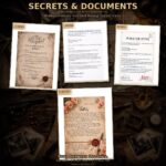 Murder Mystery Game - Secret Documents and Letters