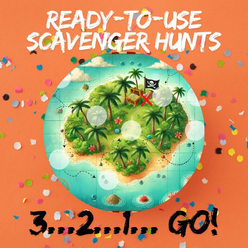 Colorful Pirate Island Treasure Map for Kids