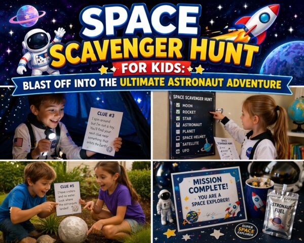 Space Scavenger Hunt for Kids: Mission Ideas | Riddlelicious