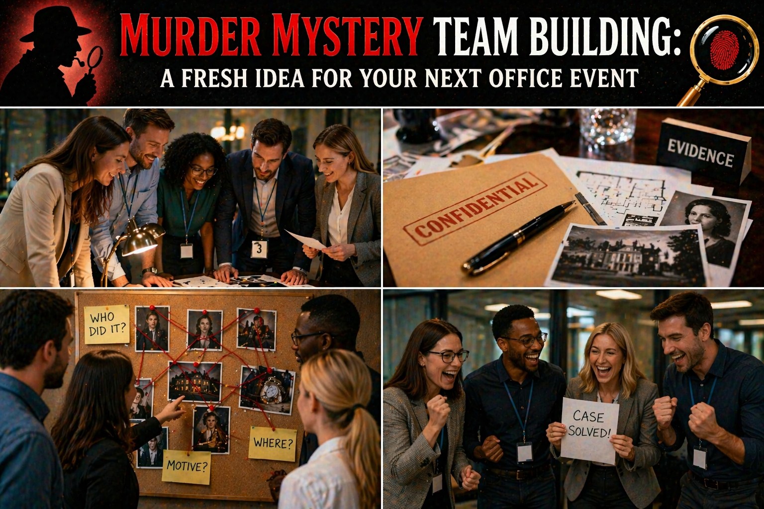 Murder Mystery Team Building: A Fresh Idea for Your Next Office Event