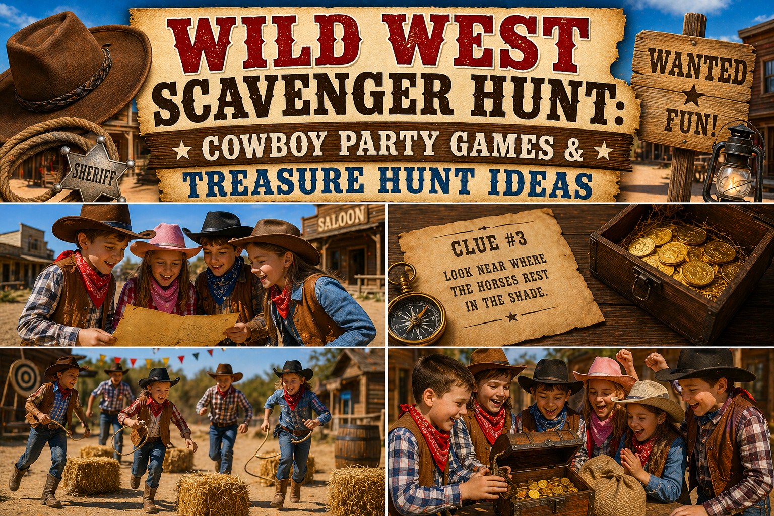Wild West Scavenger Hunt: Cowboy Party Games & Treasure Hunt Ideas