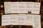 Printable circus detective treasure hunt story with evidence stations, suspect clues, fingerprints, secret messages, and final mystery reveal for kids.