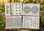 Spring woodland treasure hunt puzzle pack for kids featuring maze challenges, flower activities, treasure map stickers, and nature-themed printable games.