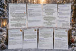 Printable winter scavenger hunt story and game leader guide with Felix the Fox, 8 winter stations, bonus activities, and a snowy forest adventure for kids.